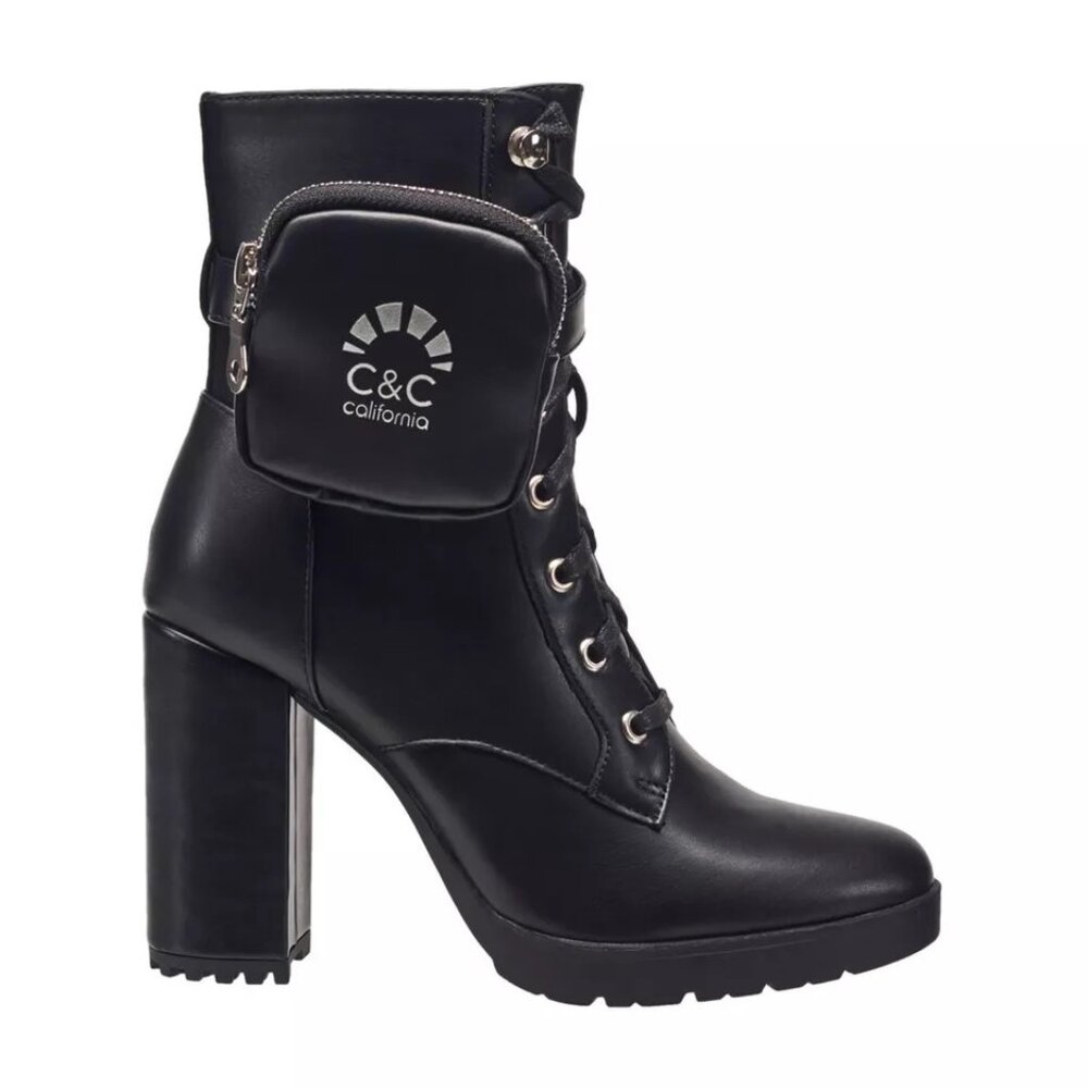 C & C California Womens CC-Nixon Round Toe Ankle Boots Black Size 6.5 - Picture 2 of 2